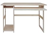 Breite: 120 cm Schreibtisch Kiefer massiv Vollholz natur Junco 194 - Abmessung 75 x 120 x 50 cm