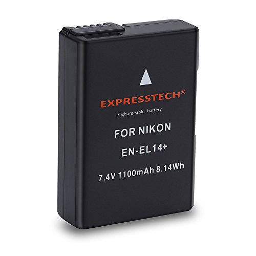 Expresstech @ Sostituzione Batteria EN-EL14 ENEL14 1100mAh per Nikon D5500 D5300 D5200 D5100 D3100 D3200 D3300 D3400 Df nikon P7100 P7000 P7700 P7800