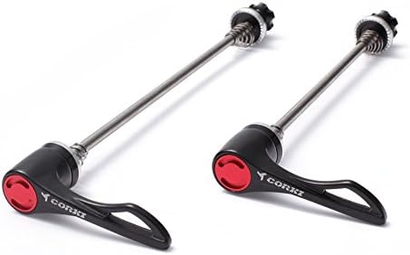 Delong Upgrated Titanium Quick Release Skewer Set Black For Mountain Bike