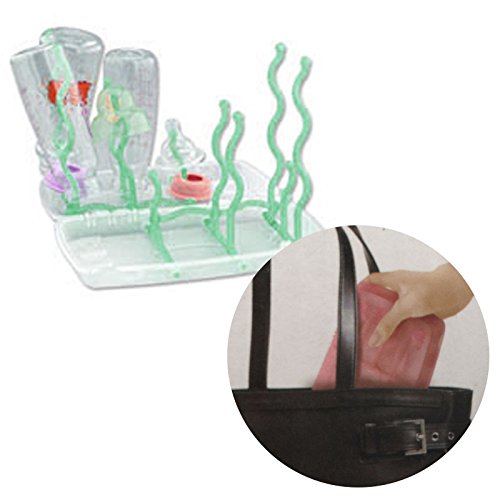 New Karibu Baby Travel Bottle Drying Rack Drainer Rack - Green