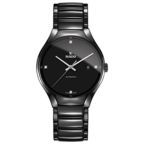 RADO MEN'S TRUE 40MM BLACK CERAMIC BAND & CASE AUTOMATIC WATCH R27056722
