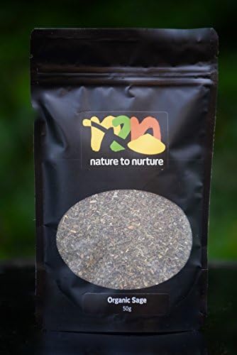 Organic Sage 50g - Organically Certified - anti-inflammatory, anti-oxidant immune system booster - Go Natural, Go Organic - by N2N