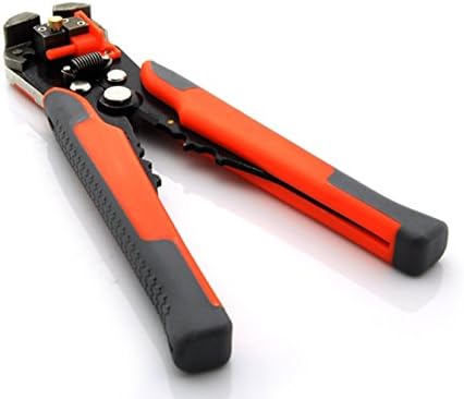 Wire Stripper - All4you ,Self-Adjusting Automatic Wire Stripper Professional Multifunctional Wire and Cable Crimping Stripping Cutting Pliers Terminal Tool Wire Crimper Stripper Cutter AWG24(0.2-6.0mm)(Orange)