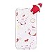 Produktbild Weihnachten Hülle für Wiko Lenny 4, Flexible Weich Silikon TPU Case 3D Niedlich Karikatur Weihnachtsmann Ultra Dünn Kratzfest Glatte Back Bumper Cover Stoßfest Schutzhülle - Schneeflocke