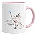 Produktbild KaffeeTasse Elefant Warum Trübsal blasen wenn man auch seifenblasen kann Spruch Motivation positives Denken fröhlich MoonWorks® rosa unisize