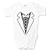 Funny Baby Grow Tuxedo Boy Babies Clothing Cool Fun Gift 3-6 Months White