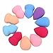 Malloom 10pcs (Color Random Delivery) Pro Beauty Flawless Makeup Blender Foundation Puff Multi Shape Sponges