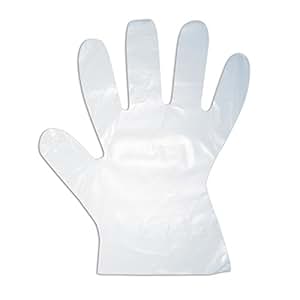 Solo Disposable Clear Plastic Gloves (Transparent, Pack of