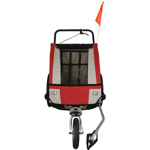 Vollgefederter Kinderfahrradanhänger mit Joggerfunktion Fahrradanhänger Exclusiv 504S-01 - 2