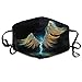 Produktbild Unisex Mouth Mask Angel Wings Light Graphics Polyester Anti-dust Masks Washed Reusable Face Mask for Outdoor Cycling