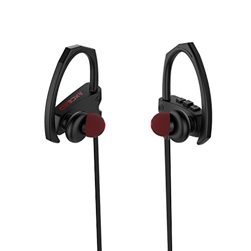 AXCEED Wireless Earphones Bluetooth 4.1 Sports Headphones IPX4 Waterproof Running Earphones Ear Hooks Headset 8 Hours… - Image 3