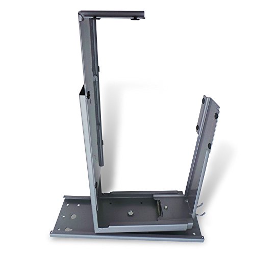 Preisvergleich Produktbild Office Fitness CPU Halter – Unter Schreibtisch CPU Aufbewahrung grau grau