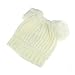 Baby Hat,Eenkula Cute Baby Kids Girl Boy Dual Balls Warm Winter Knitted Cap Hat Beanie (White)