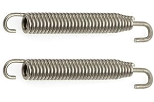 RFX FXES 20075 55SV Stainless Exhaust Springs Universal Pair, Silver, 75 mm
