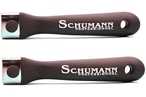 Schumann Professionnel - Lot de 2 Manches Amovibles - Taille Medium 20cm - Poignée avec Système de Verrouillage Automatique - Ouverture et Fermeture d'une Seule Main - Qualité Allemande Durable