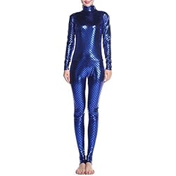 Muka Adulto Unitard Body Dancewear, Peces Escalas de Sirena Disfraz Leggings