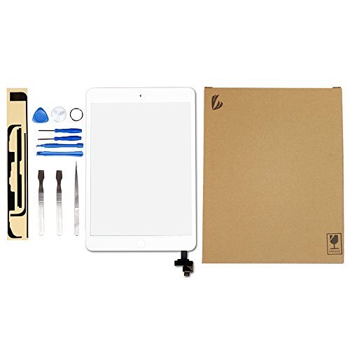 LL TRADER Für iPad mini 1&2 Touchscreen Digitizer Glaslinse mit IC Flexkabel , Home Button und Werkzeug Weiß Ersatz - 7