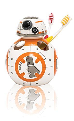 Star Wars 21662 - BB-8 Zahnbürstenhalter aus Keramik in Geschenkpackung, 10 x 10 x 13 cm