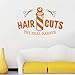 Produktbild shentop Cortes para EL Cabello Hombre Peluquería Etiqueta engomada Nombre Chop Pan Decal Corte de Pelo Posters Vinilo Arte de la pared Tatuajes de decoración Windows59 * 94 cm