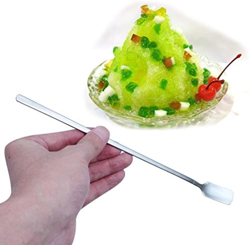 ETGtek(TM) 1pcs Stainless Steel Mixing Spoons Long Ice Scoops Polishing Dessert Coffee Tea Spoons (M)