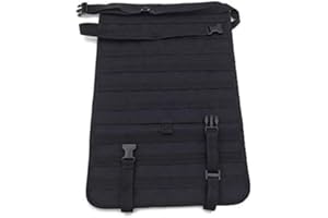 FIRECLUB - Organizer per sedile posteriore auto, modello Molle, universale, colore: nero, Nero
