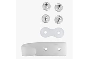 FKAnhängerteile, 15 ganci per telone avvolgibile bianco, per corda di espansione ecc. incluso doppia calotta