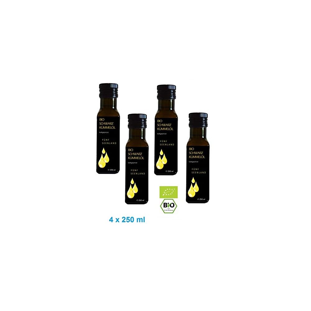 Restposten 1 L 4 X 250 Ml 1000 Ml Bio Schwarzkmmell 5 Seenland Blacklabel De Ko 006 Kaltgepresst Gefiltert Und 100 Naturrein Mhd 092020