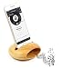 Produktbild ecoolbuy Megafon Loch Apple Watch und iPhone Ladestation natürliches Bambus Holz Ladegerät Ständer Charging Dock Lautsprecher Pen Stand (Bambus stehen – Megafon Loch)