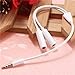 Produktbild Yongse 3.5mm Stereo Kopfhörer Audio Mikrofon Stecker auf 2 Buchsen Y Splitter Kabel Adapter