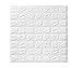 Price comparison product image 3D Brick Wallpaper, Removable Peal and Stick PE Foam Wall Sticker for Living Room Home Office (10 Sheets White)