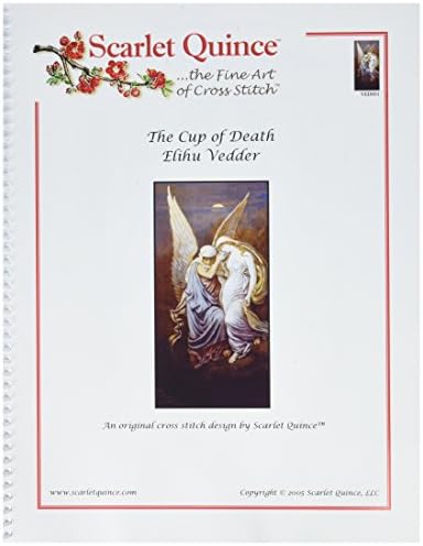 Scarlet Quince VED001 The Cup of Death by Elihu Vedder Counted Cross Stitch Chart, Regular Size Symbols