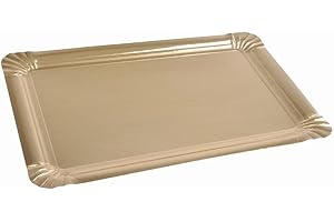 1001KDO POUR LA MAISON Set de 5 Plateaux Carton Or