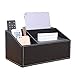 Produktbild Aufbewahrungsbox Wohnzimmer TV Fernbedienung Kreative Desktop Leder Serviettenschale Couchtisch Multifunktions Tissue Box (Color : A)