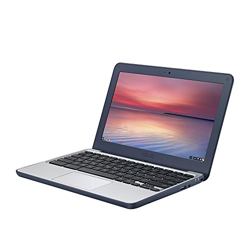 ASUS Chromebook C202SA-GJ0024 11 6-inch Laptop Intel Celeron N3060 1 6 GHz 2 48 GHz Turbo Processor  2GB RAM  16GB eMMC  HD Display  1366 x 768 Resolu