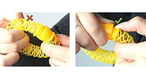 Lockenwickler,DIY Bunte Curler Roller Lockenwickler -große Wickler,Magie Doughnut Donut Sticks Rollers Kreis Spiral-Plastikhaar Rolle Ringlets Welle Friseurpflege Frisur Maker DIY Haar-Styling-Werkzeug,6 Stück - 6
