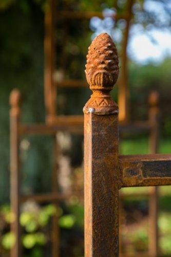 Rosenbogen Metall München, Breite: ca. 130 cm, Rost Rankbogen - 3