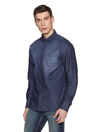 Diverse Men's Solid Slim Fit Cotton Casual Shirt