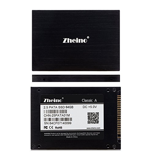 Zheino 2.5 Pulgadas IDE 64GB SSD Pata 44Pins Unidad de Estado Sólido Solid State Drive (MLC Flash)