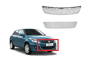 Carazy - Chrome Plated Car Front Grill Compatible with Maruti Suzuki Swift Dzire 2015