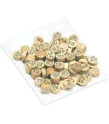 Sachet 90 pions loto en bois | jeux de societe | jouéclub