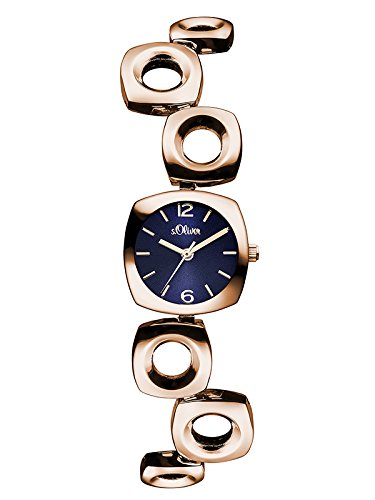 s.Oliver Damen-Armbanduhr Color Clash Analog Quarz Alloy SO-3073-MQ s.Oliver Damen-Armbanduhr Color Clash Analog Quarz Alloy SO-3073-MQ