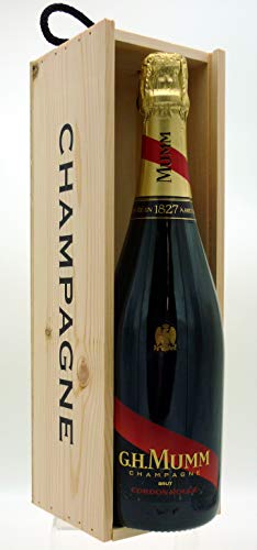 G.H. Mumm Cordon Rouge Brut Champagne NV 75cl in Wooden Gift Box