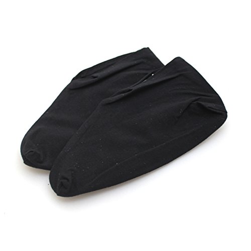 Moisturising Cotton Sock - One Size Fits Most Feet - For Soothing or Healing Dry Cracked Skin (Black)