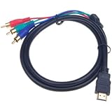 Neewer 1m HDMI Male to 3 RCA RGB Male Component Adapter Cable