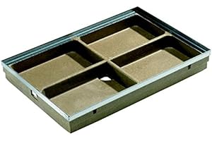 ACO POLYMER PRODUCTS ACO Vario Schuhabstreifer Unterteil 75x50 cm mit Kantenschutz Bodenwanne für ACO Fußmatten für außen