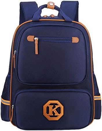 Boys Girls Outdoor Backpack Backpack Daypack Shoulder School Bag Laptop Bag (Navy Blue, Large)