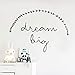 Produktbild WWYJN Dream Big Text Wall Sticker for Kids Rooms Lovely Vinyl Wall Decals Bedroom Home Decoration Waterproof Art Decal Wallpaper Black 78 X 56 cm