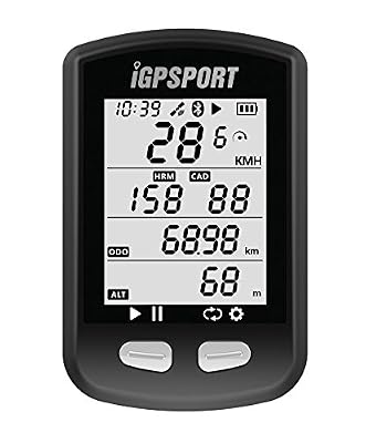 iGPSPORT GPS Compteur vélo avec fonction ANT + iGPSPORT iGS10 Bike Computer Soutien Moniteur de Fréquence Cardiaque et Connexion de Capteur de Cadence de Vitesse