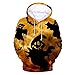 Produktbild Halloween Pullover Elecenty Hoodies Graphic Patterns Print Galaxy Hoodies Langarmpullover Sweatshirt Pockets Unisex Hooded Outwear Tops