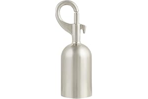 FLEXIBARRIER Lot de 2 fermoirs pour cordes de barrière (28 ou 38 mm), chrome brossé, diamètre : 28 mm